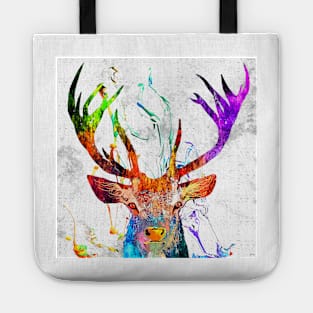 Red Deer Grunge Tote