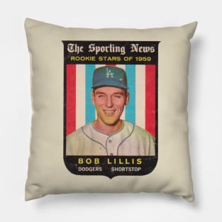 VINTAGE BASEBALL - THE SPORTING NEWS BOB LILLIS Pillow
