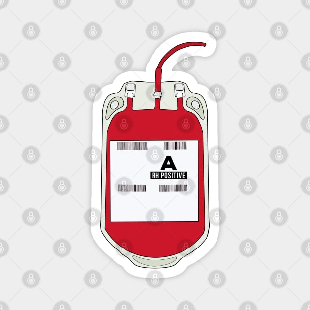 A Positive Blood Bag Magnet by DiegoCarvalho