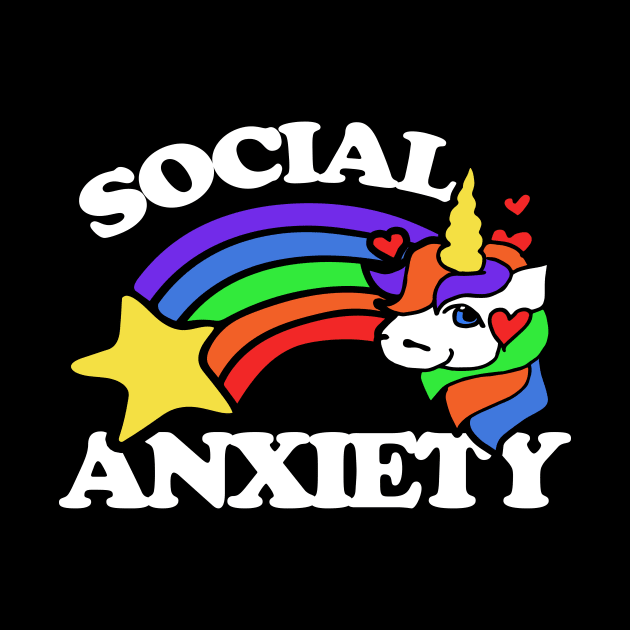 Social Anxiety Unicorn by bubbsnugg