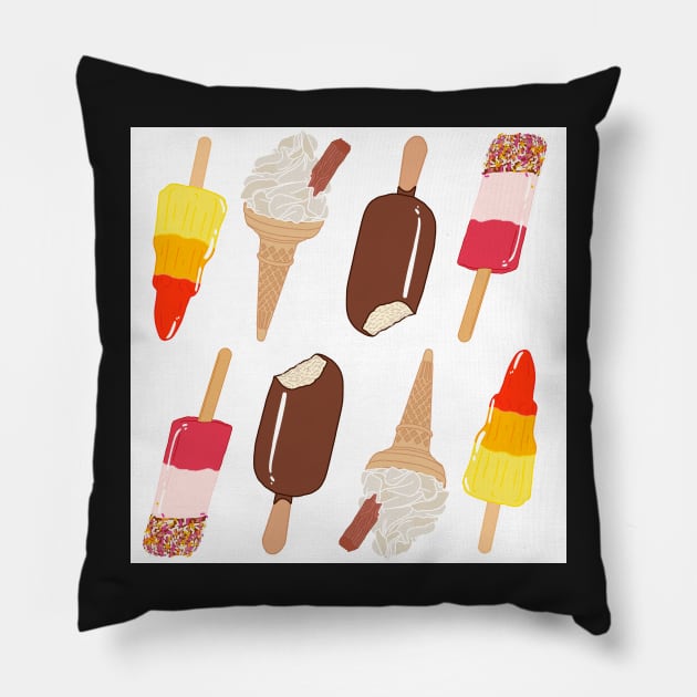 Ice cream party Pillow by perfectrooster