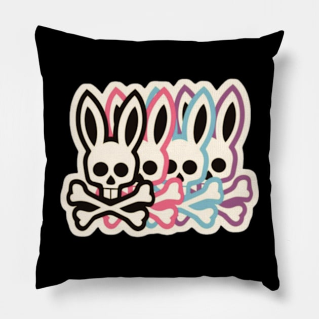 psycho bunny Pillow by Riyansa