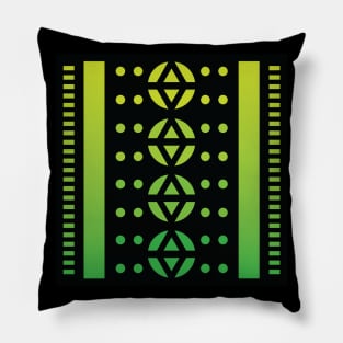 “Dimensional Compass” - V.6 Green - (Geometric Art) (Dimensions) - Doc Labs Pillow