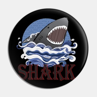 Shark Attack Pin