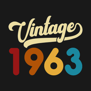 1963 Vintage Gift 57th Birthday Retro Style T-Shirt