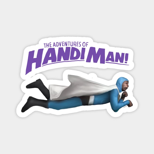 Handi-Man! Magnet by Art Simpson