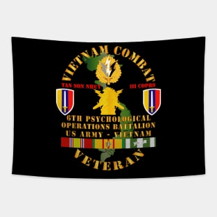 Vietnam Combat Vet - 6th PSYOPS Bn - USARV w VN SVC Tapestry