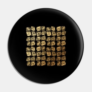 Golden  Pattern Pin