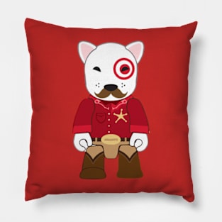 Funny Bullseye Dog Sheriff Team Member Pillow