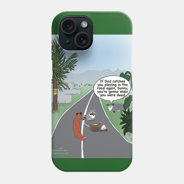 Playing dead Phone Case by Enormously Funny Cartoons