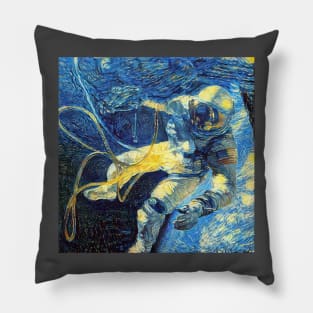 astronaut helmet (astronaut, astronaut cosmic sound, space, stars, planets, universe, funny astronaut, trending) Pillow