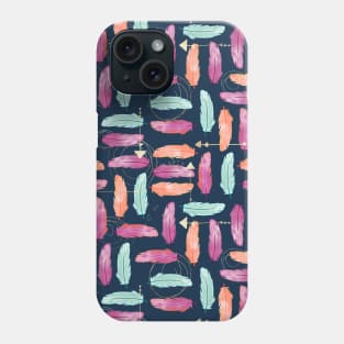 Watercolor Feathers Phone Case