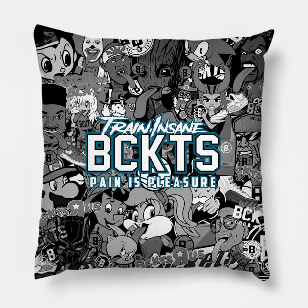 Train Insane Buckets Culture Pillow by BucketsCulture