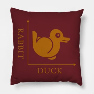 Duck Rabbit Illusion Pillow