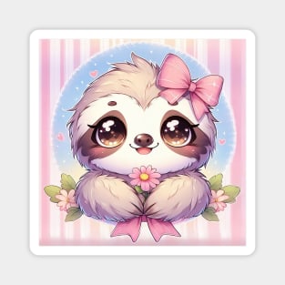 Adorable Kawaii Sloth Magnet