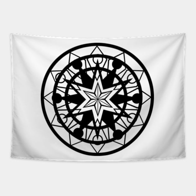 Star mandala Tapestry by SAMUEL FORMAS