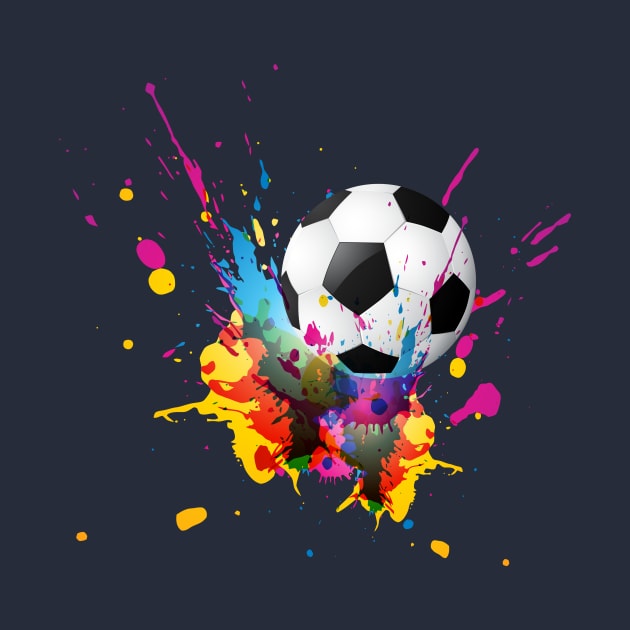 Soccer Paint Splash by letnothingstopyou