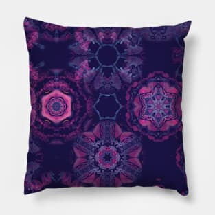 Goth Christmas Skull Purple Holiday Pillow