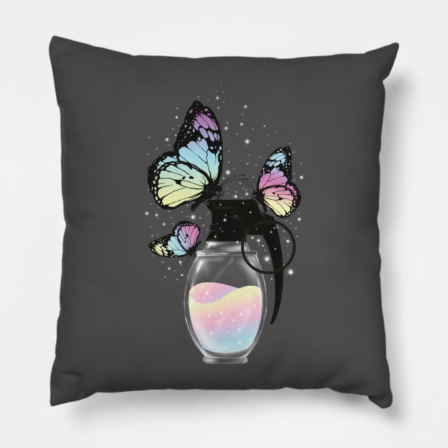 Positive Destruction Pillow by flintsky