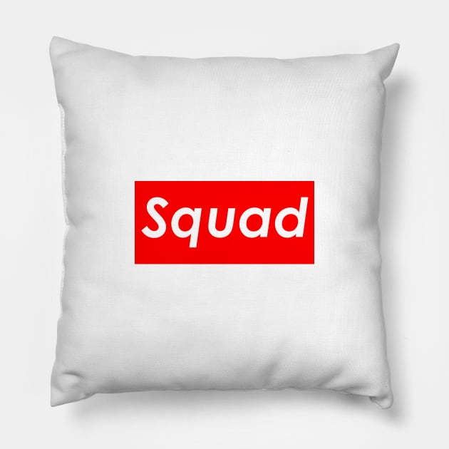 Squad (Red) Pillow by Graograman