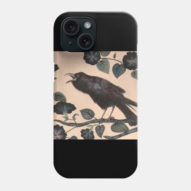 Angry blackbird Phone Case by Sassy chicken 