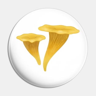 Chanterelle Mushroom Pin