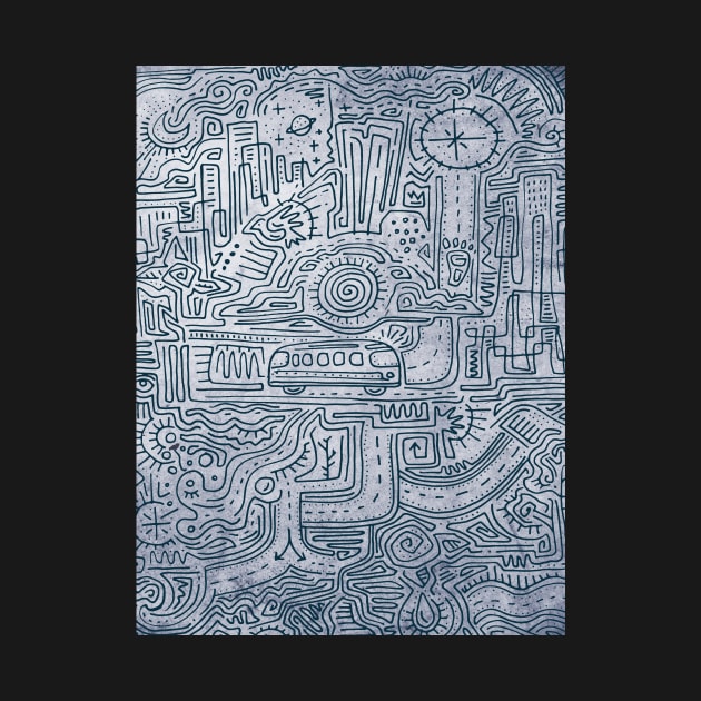 Urban maze illustra by bernardojbp