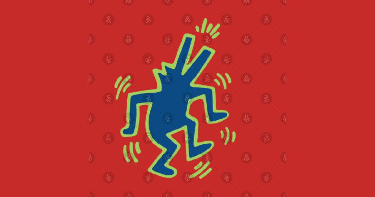 dancing dog keith haring