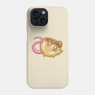 Cute Baby Rat Coffee Cup Cartoon Illustration Phone Case