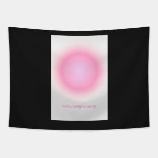 Positive Affirmation Pink Aura Tapestry