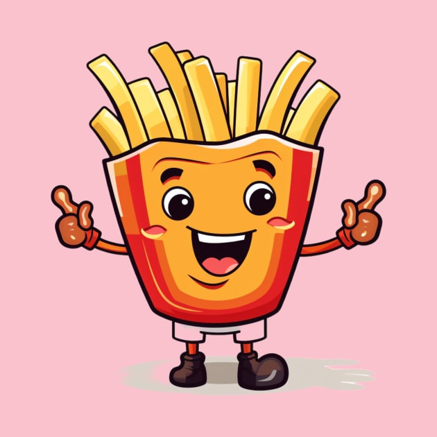 Cute French Fries T-Shirt by nonagobich