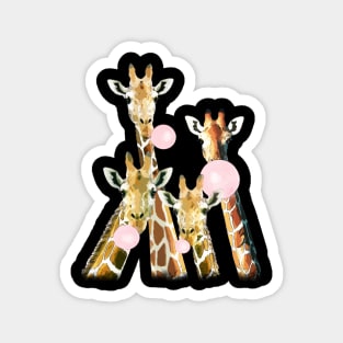 Funny giraffe bubble gum Magnet