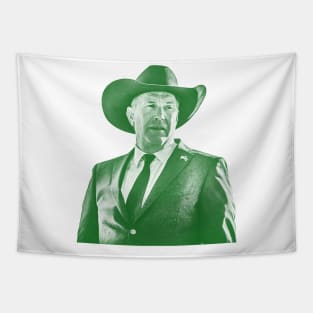 Kevin Costner // green solid style Tapestry