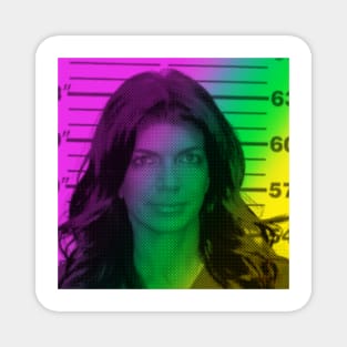 Teresas Rainbow Mugshot - Real Housewives of New Jersey funny stuf Magnet
