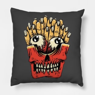 CREEPY FINGER FRIES Pillow