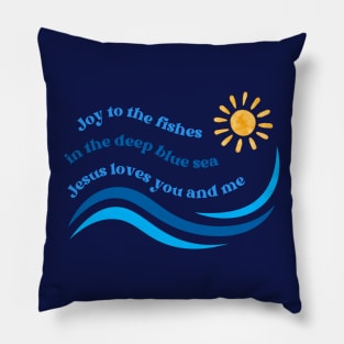 Jesus Loves You and Me Pillow