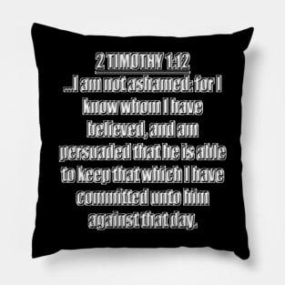 2 Timothy 1:12 KJV Pillow