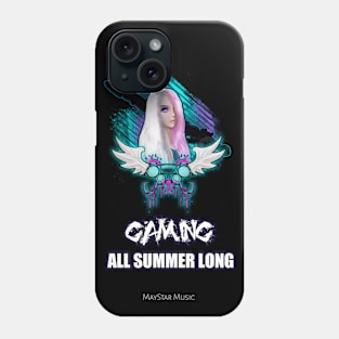 Gaming All Summer Long - Awesome Gaming Motivation - Cool Funny Saying Phone Case