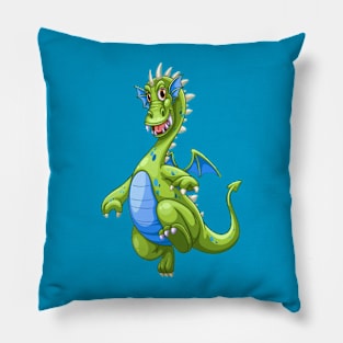 Green Dragon Cartoon Character Pillow