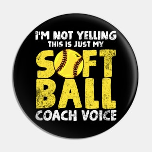 Softball Coach Vintage Pin