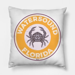 Watersound Florida Crab 30A 30 A Emerald Coast Walton County Pillow