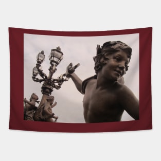 Paris Bridge Angel Tapestry