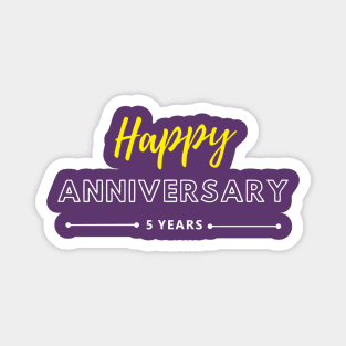 Happy Anniversary | 5 Year Magnet