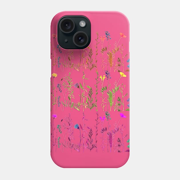 Line flower pattern Phone Case by MegDeRoyale