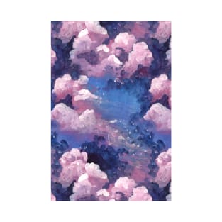 Purple Cloudy Sky T-Shirt