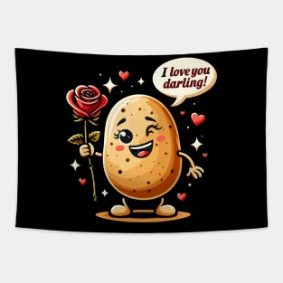 I love you darling-valentine Tapestry