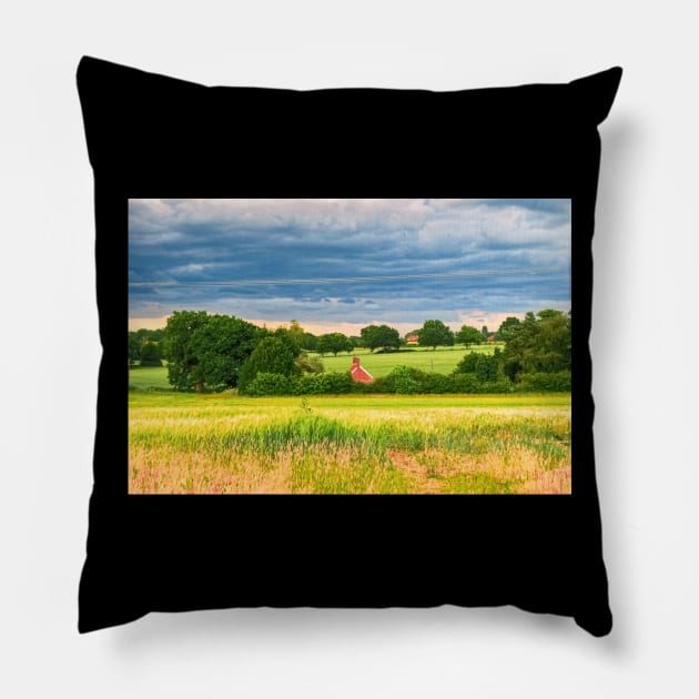 House In The Country Pillow by vincentjnewman