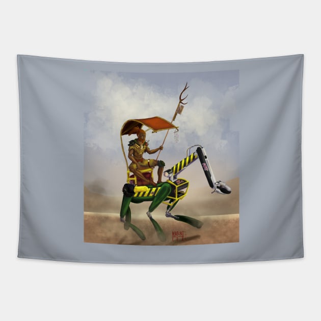 Wasteland traveler Tapestry by Bertoni_Lee