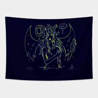 Devil woman Tapestry