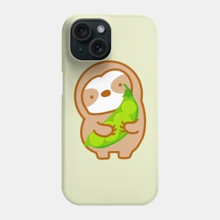 Cute Green Peas Sloth Phone Case